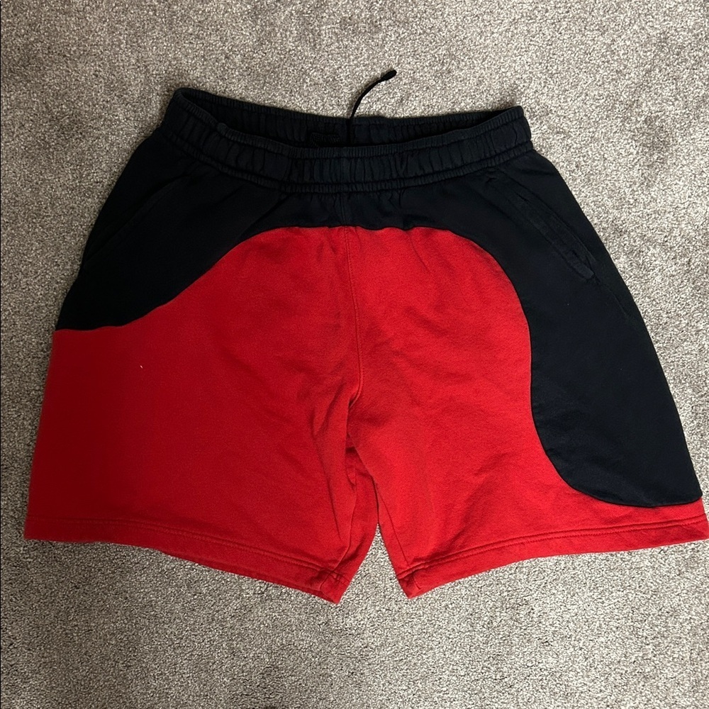 Vintage Baggy Nike Red Black Sweat Shorts